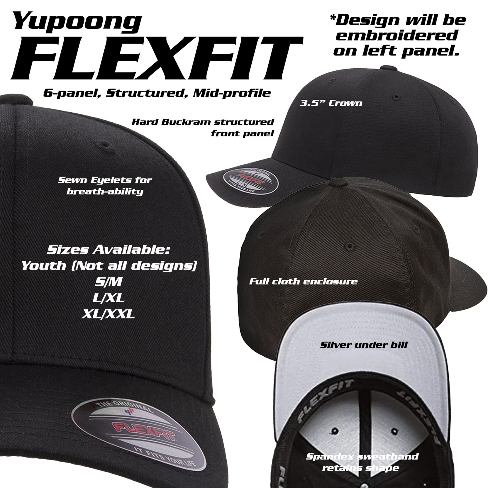 Corvette Stingray – Custom Made-to-Order Embroidered Flexfit or Snapback Hat