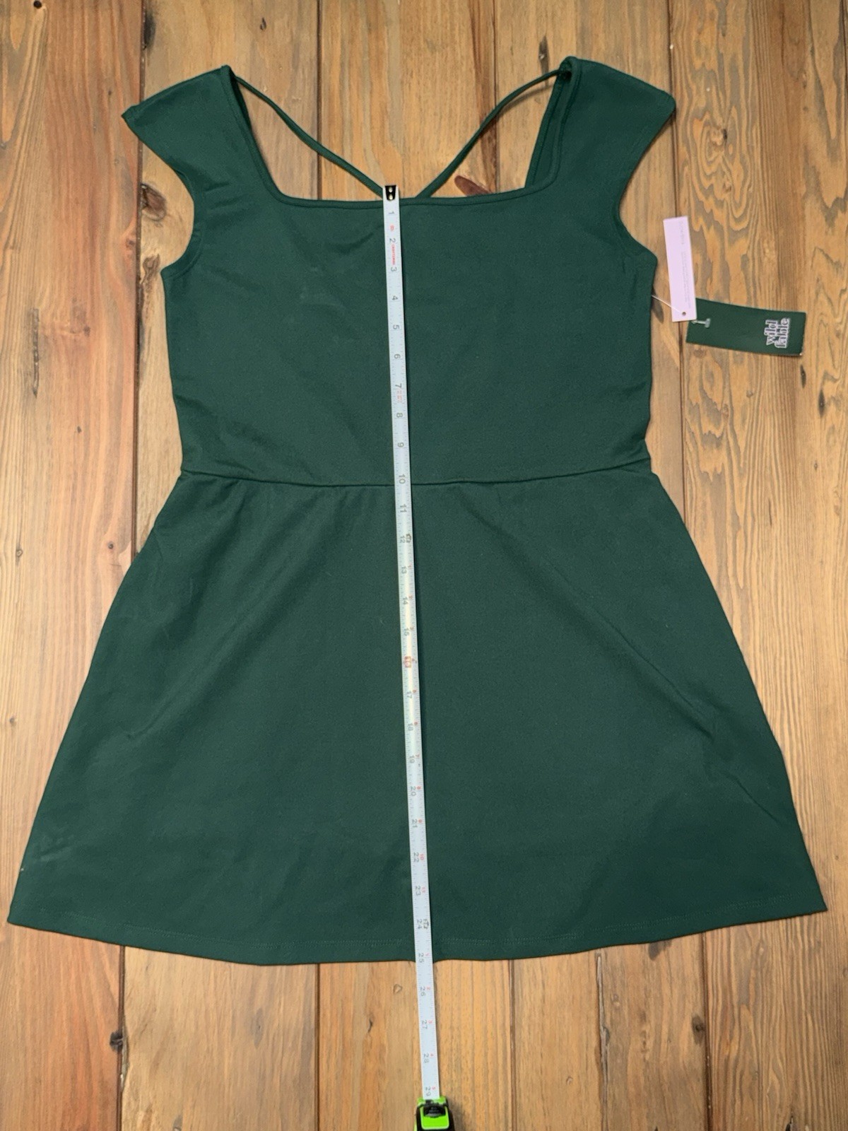 Wild Fable NWT Green Dress Built In Shorts Skort Romper Women’s Size Large