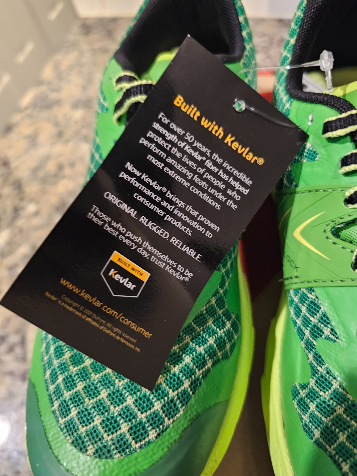 SIZE 7W, VJ trail running shoes Made in Finland, MADE WITH KEVLAR