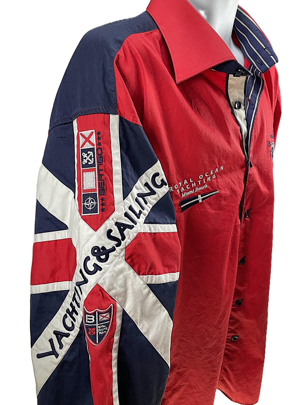 Bertigo 7 (3X) International Ocean Yachting Sailing Miami Nautical Red Shirt