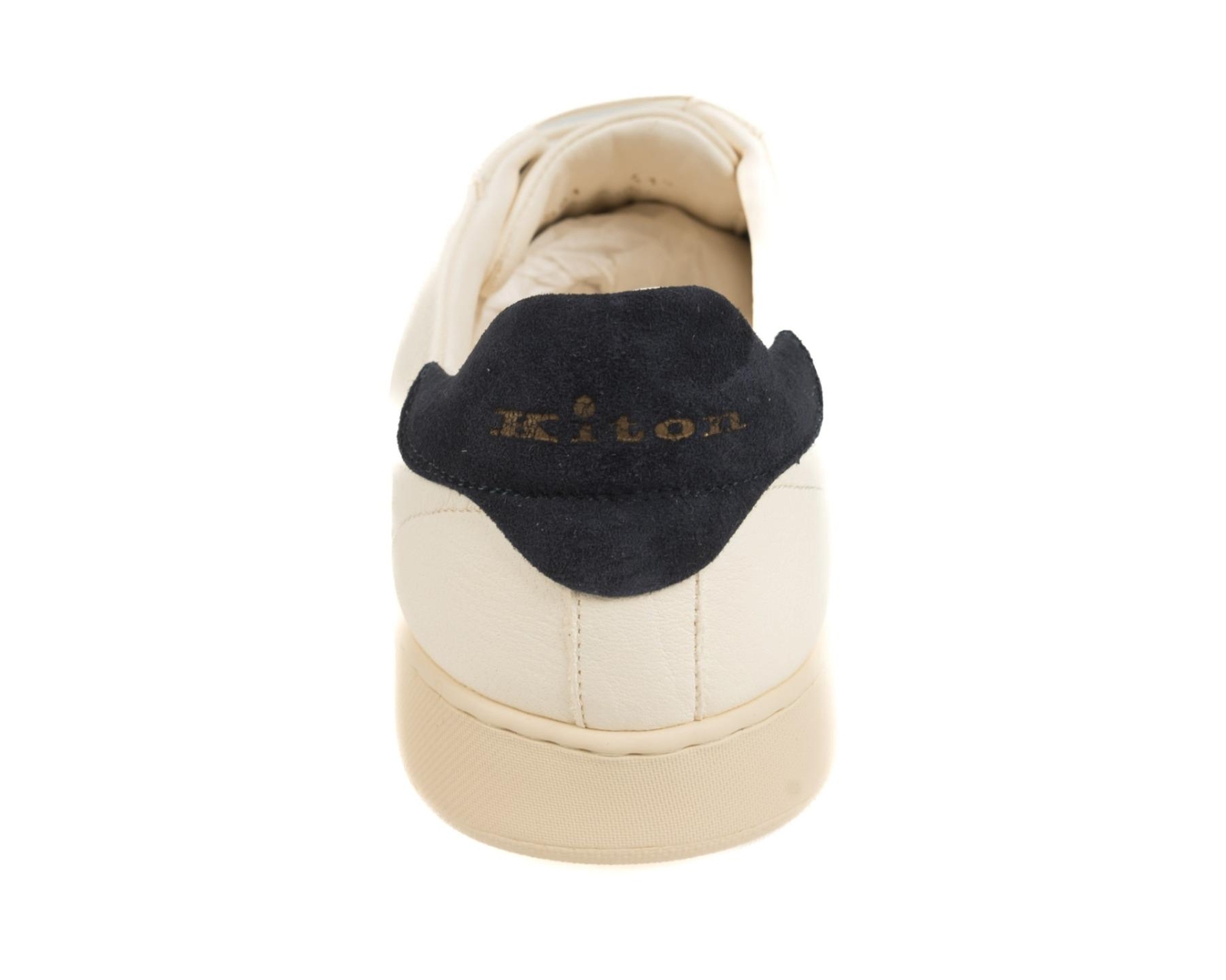 Kiton $1,420 NIB White Blue Suede Goatskin Leather Sneakers Shoes (7 UK) 7.5 US