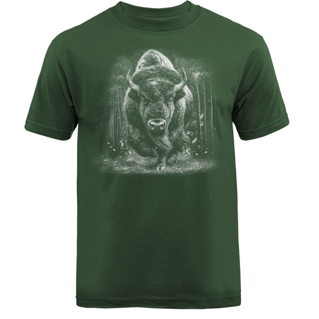Charging American Bison Buffalo Wilderness Outdoor Wildlife Nature T-shirt
