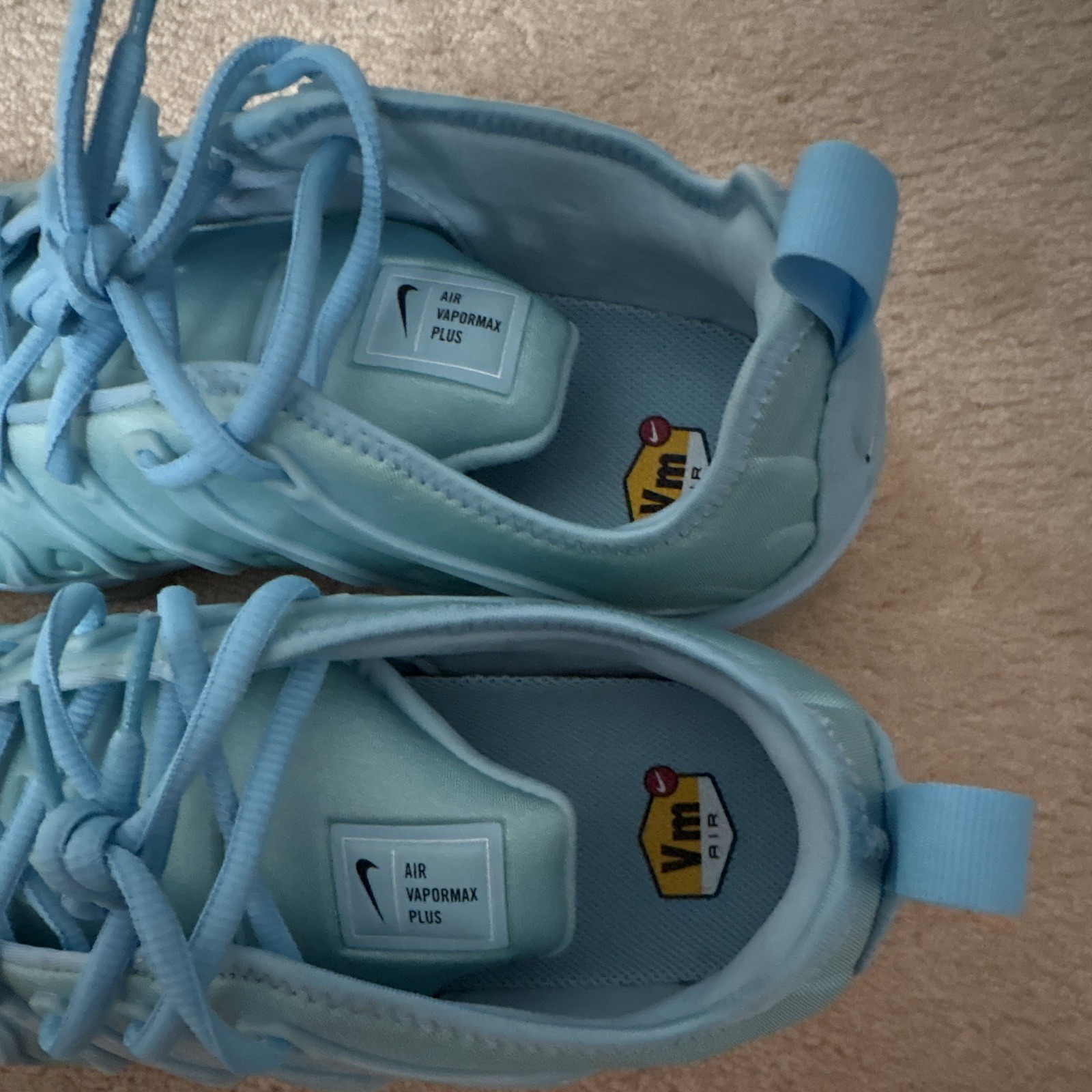 Nike Air VaporMax Plus Men’s Blue Low Top Lace-Up Athletic Sneaker