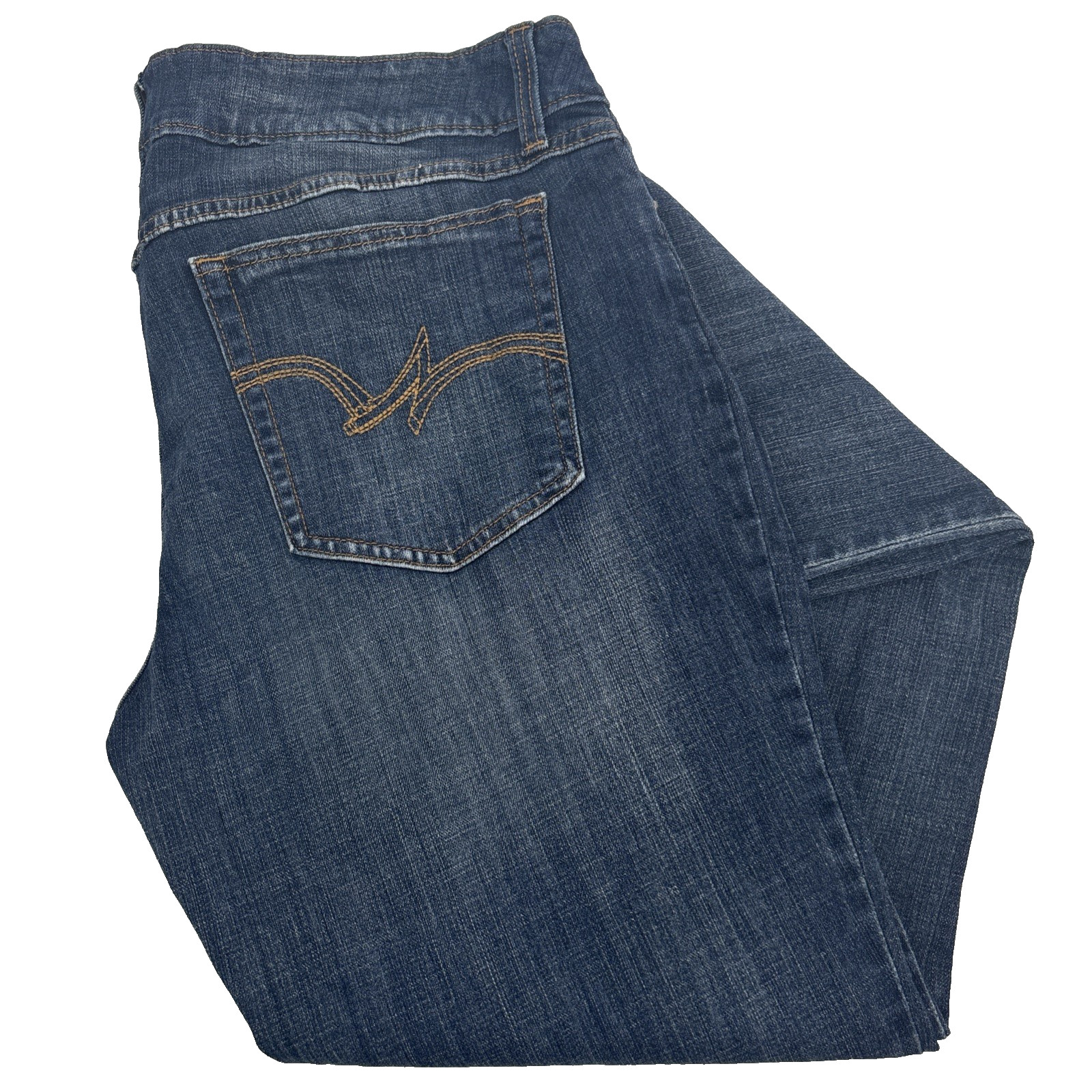 Wrangler Retro Jeans Womens 17×34 (38×34) Boot Cut Med Wash Fade Denim Western
