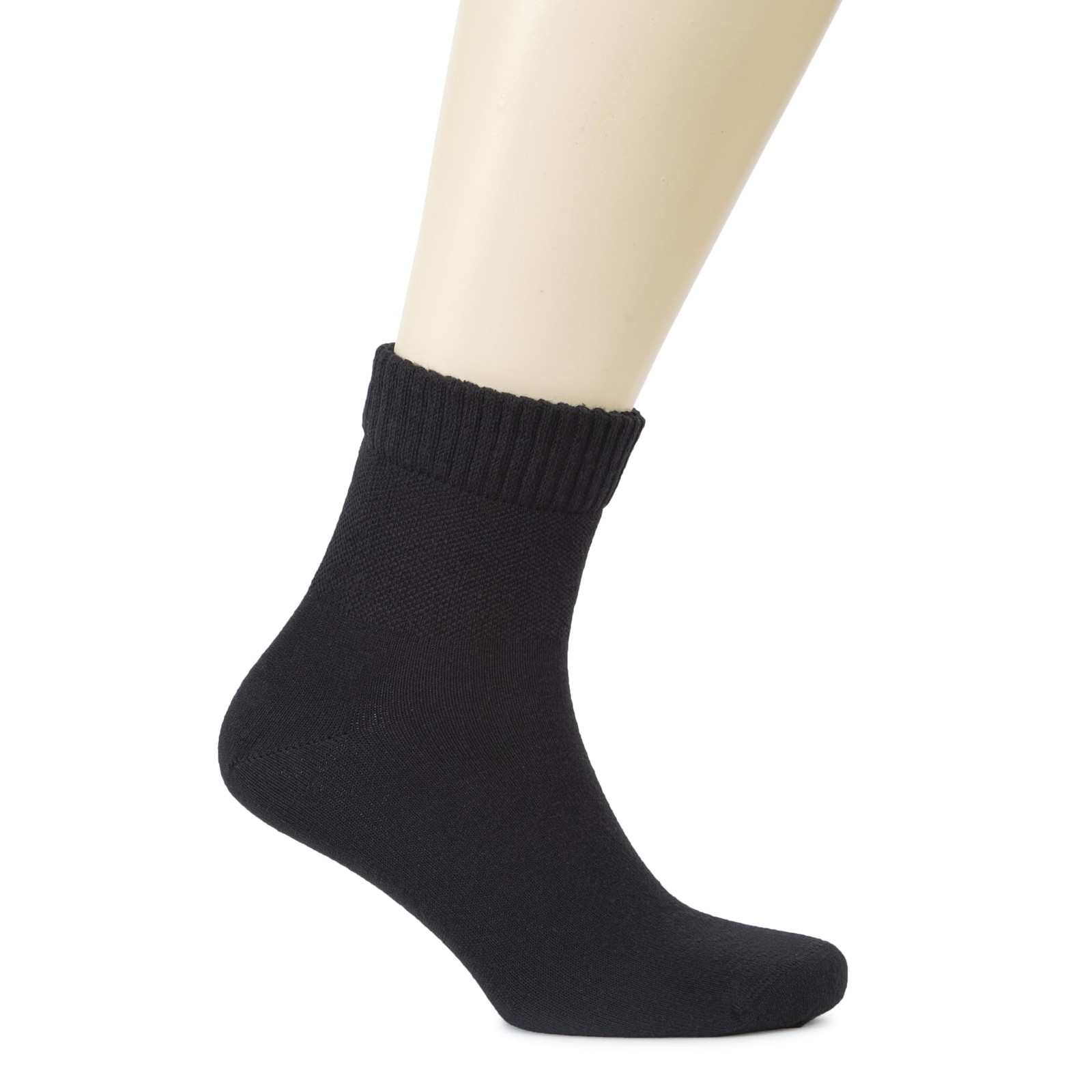 Hugh Ugoli Men’s Cotton Diabetic Ankle Socks Wide Thin Loose Fit and