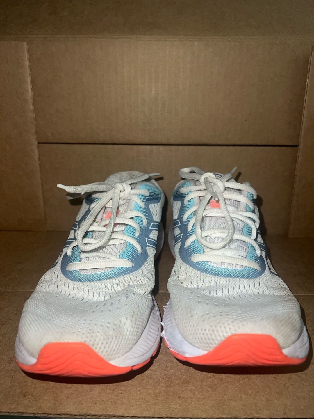 ASICS Women’s Gel-Excite 8 Running Shoes White/Blue/Orange