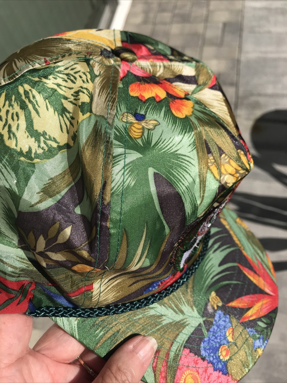 Vintage 80s 90s Bass Pro Shops Snapback Hat, Springfield, MO, Floral Print￼