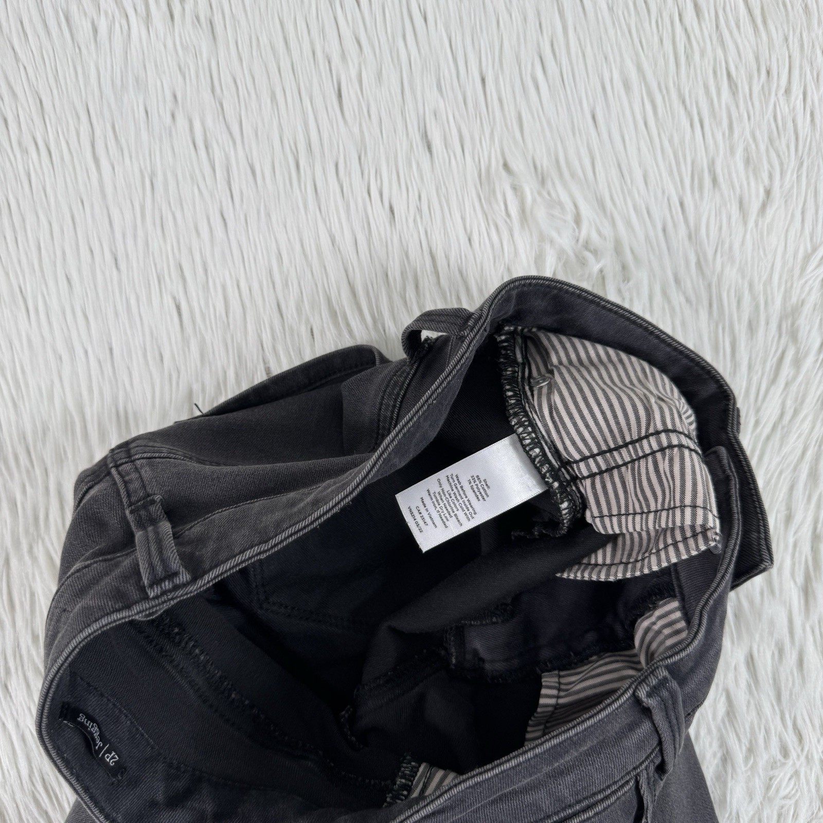 Talbots Black Charcoal Wash Mid-Rise Jegging Denim Jeans Women’s Size 2P