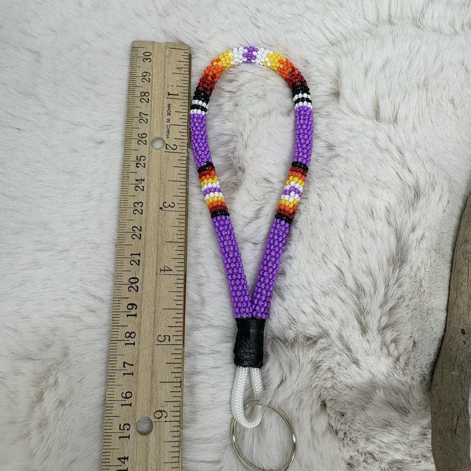 Bead Wrapped Keychain