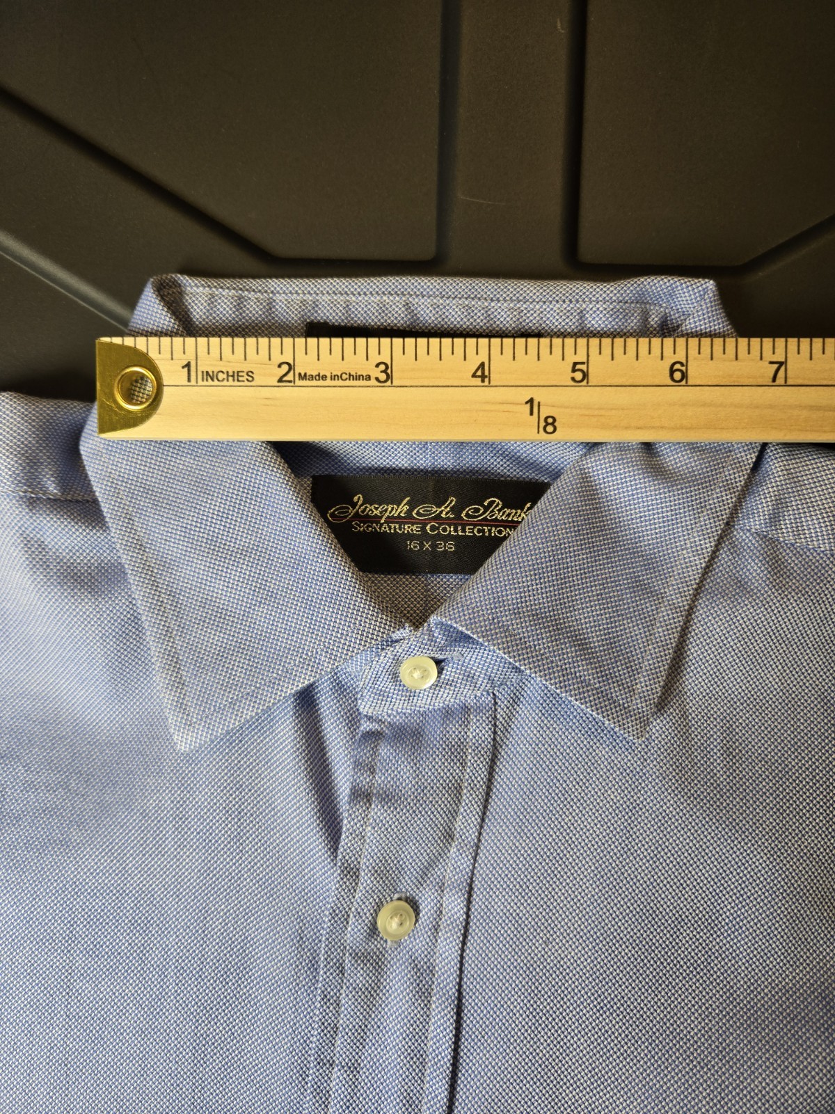 Jos. A. Bank Men’s 80’s 2 Ply Royal Oxford 100 Cotton Button-down French Cuff 16