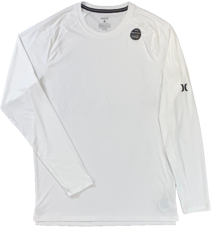 Men’s Hurley Icon Dri Fit UPF 50+ Swim Surf Rash Shirt Long Sleeve Size Medium