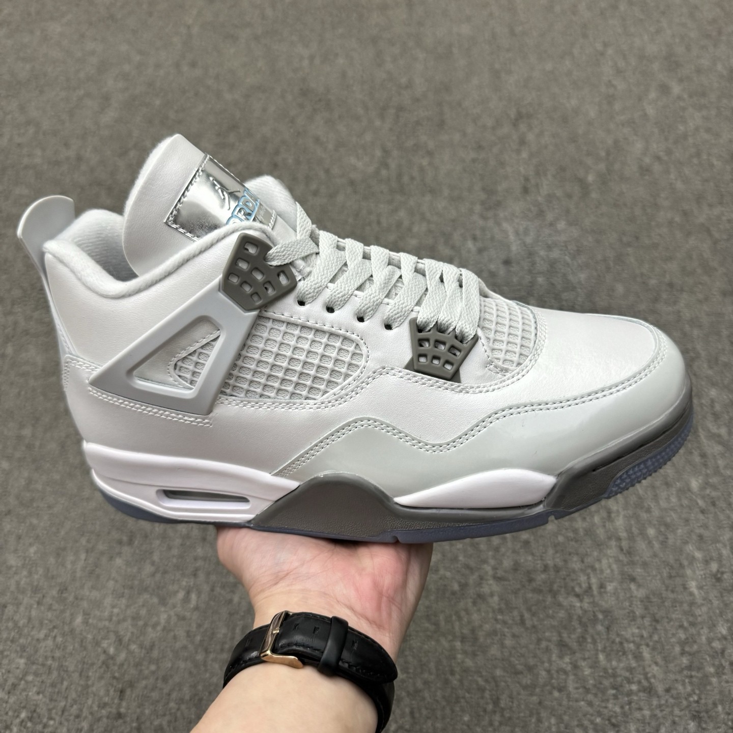 With Box AJ 4 Retro Photon Dust Blue Chill Men’s Size 4-13 HV4401-014