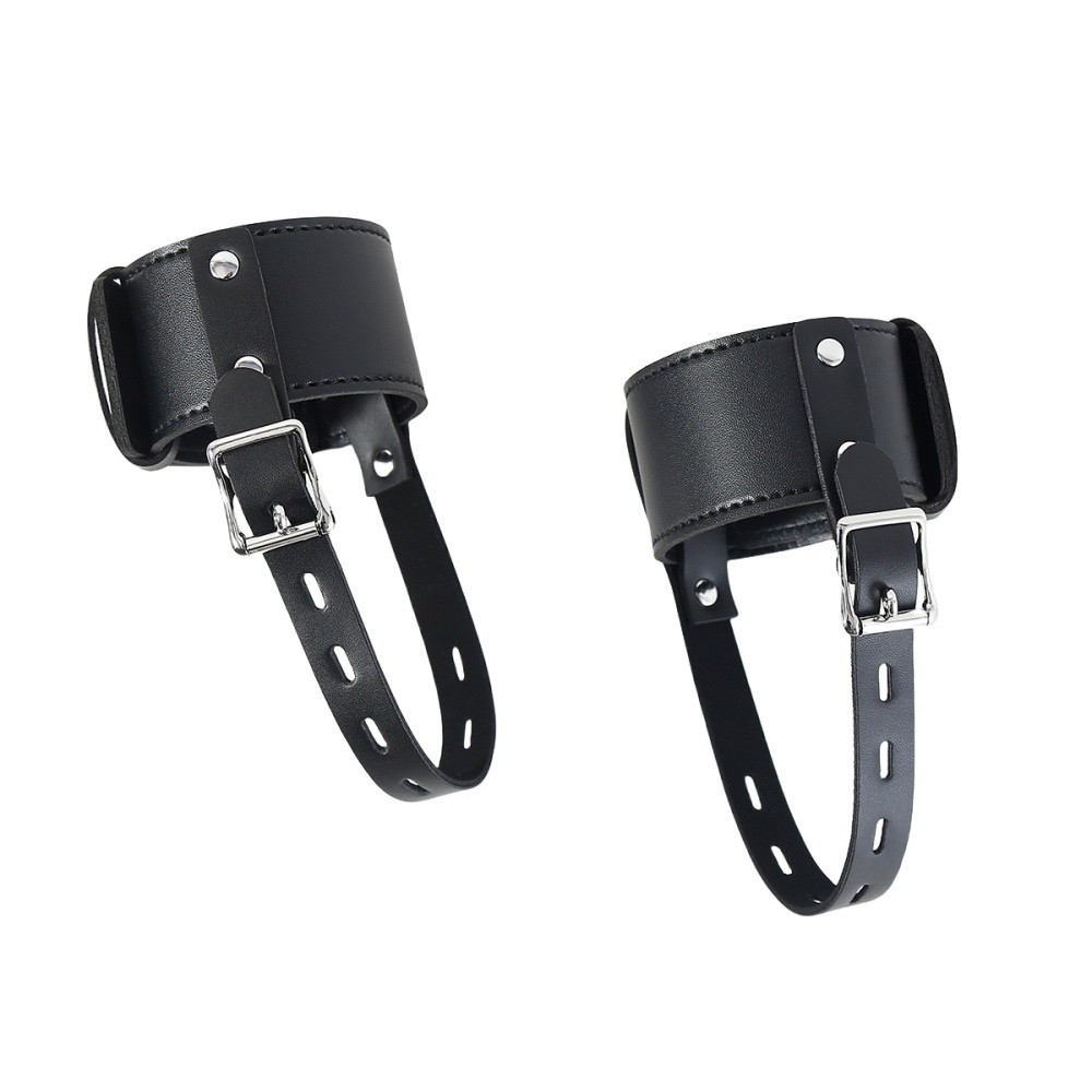 PU Leather Locking Belt Ankle Cuffs Fixed High Heel Shoe Straps