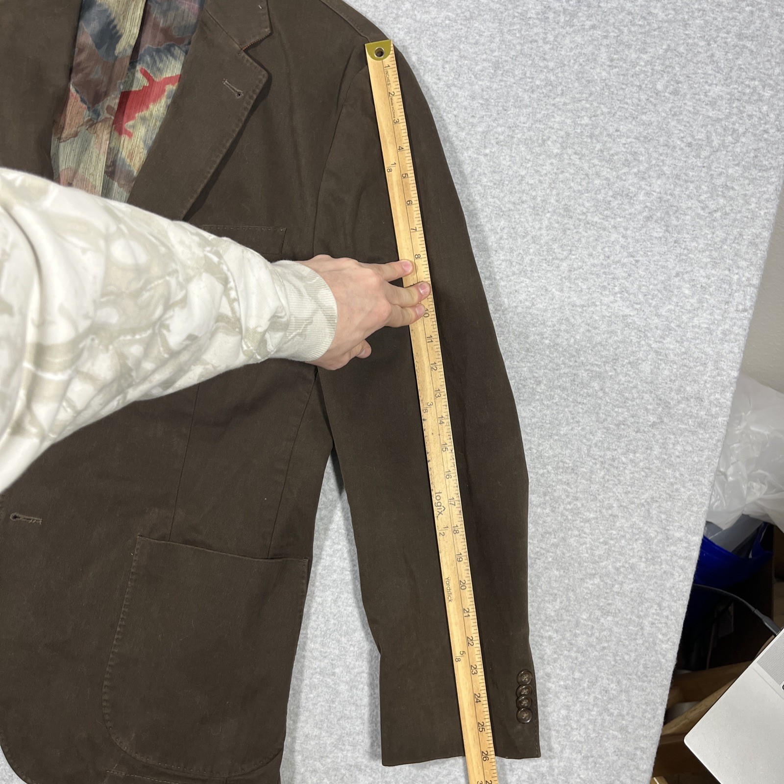 VTG Kroon Blazer Men 42R Brown Corduroy Matthews Wash 2 Button Sport Coat Jacket