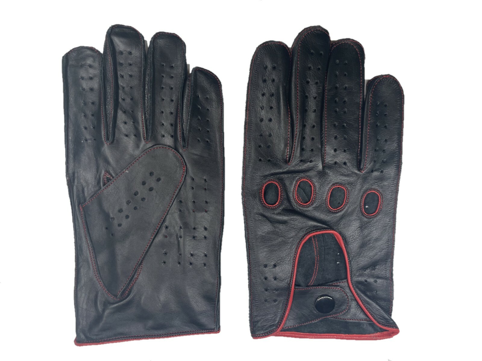 MEN’S 100% GENUINE LEATHER DRIVING GLOVES REVERSE STITCH CHAUFFEUR