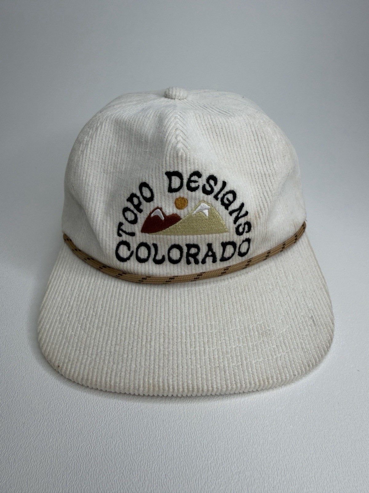 Topo Designs Colorado Rope Hat Unisex One Size Adjustable Embroidered Logo