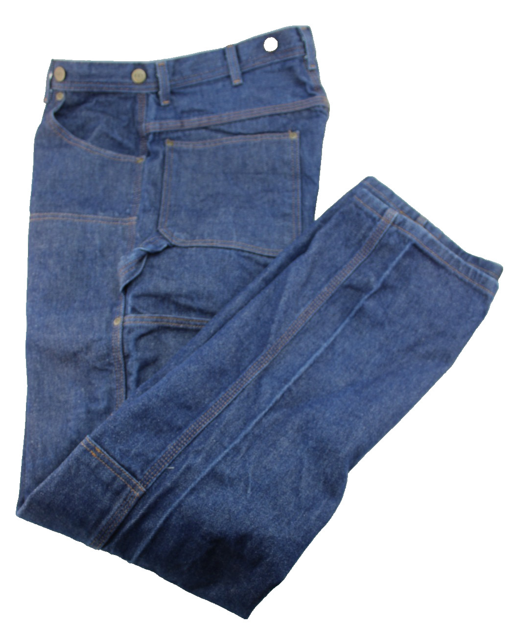 KEY Men’s 34 X 36 Double Knee Blue Denim Utility Work Jeans EXCELLENT CONDITION