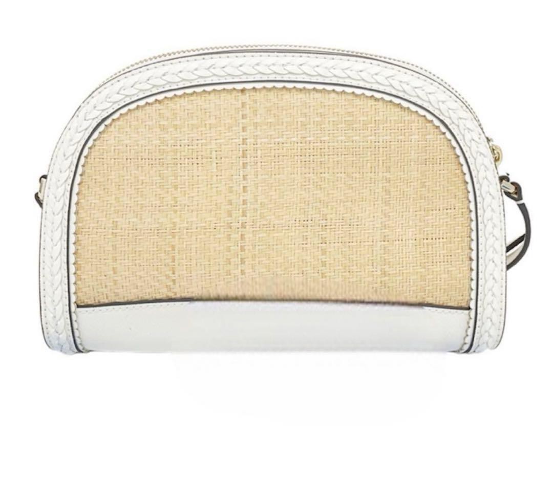 Kate Spade White Straw Crossbody Shoulder Bag Summer Authentic item from Japan