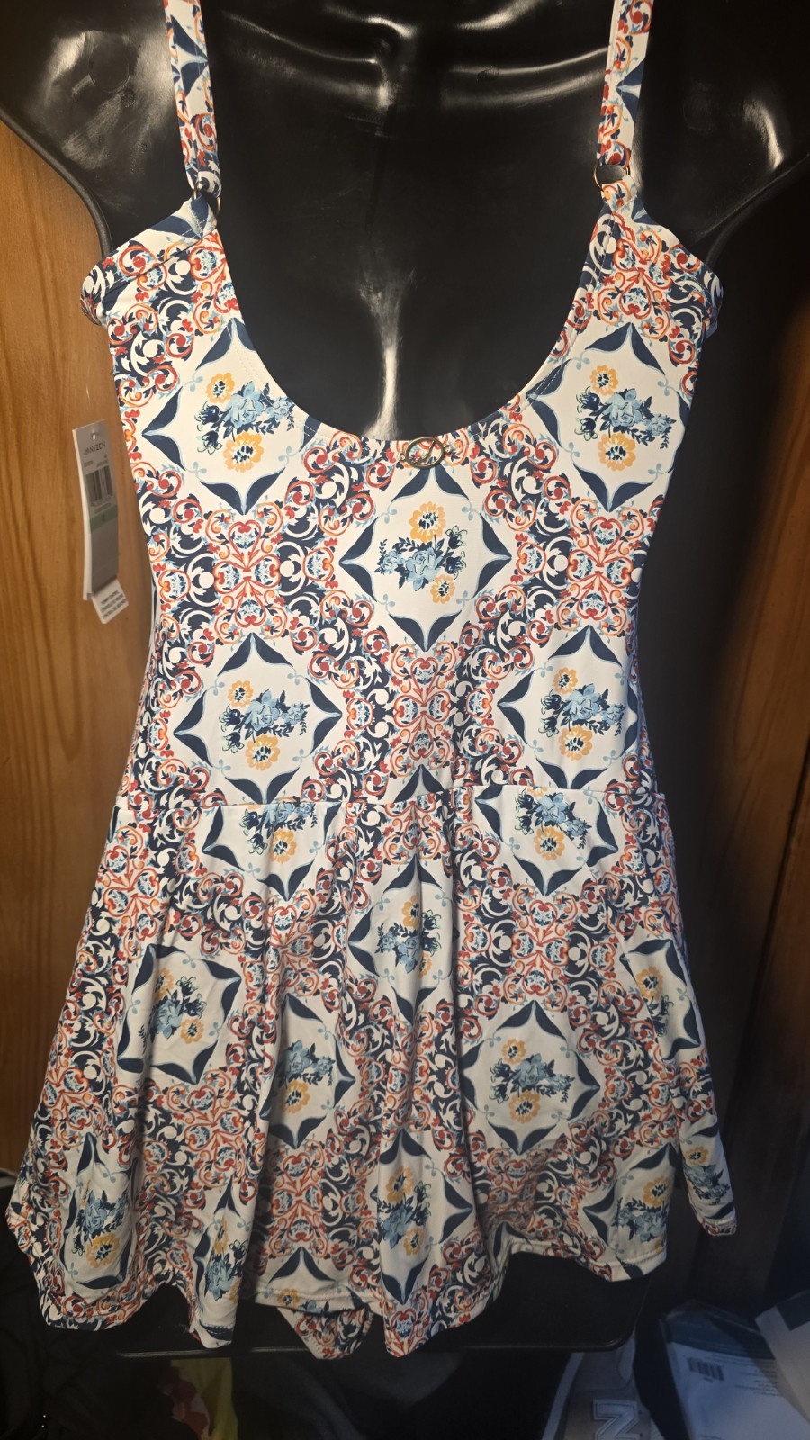 Women’s Swimdress Floral One Piece Size 8