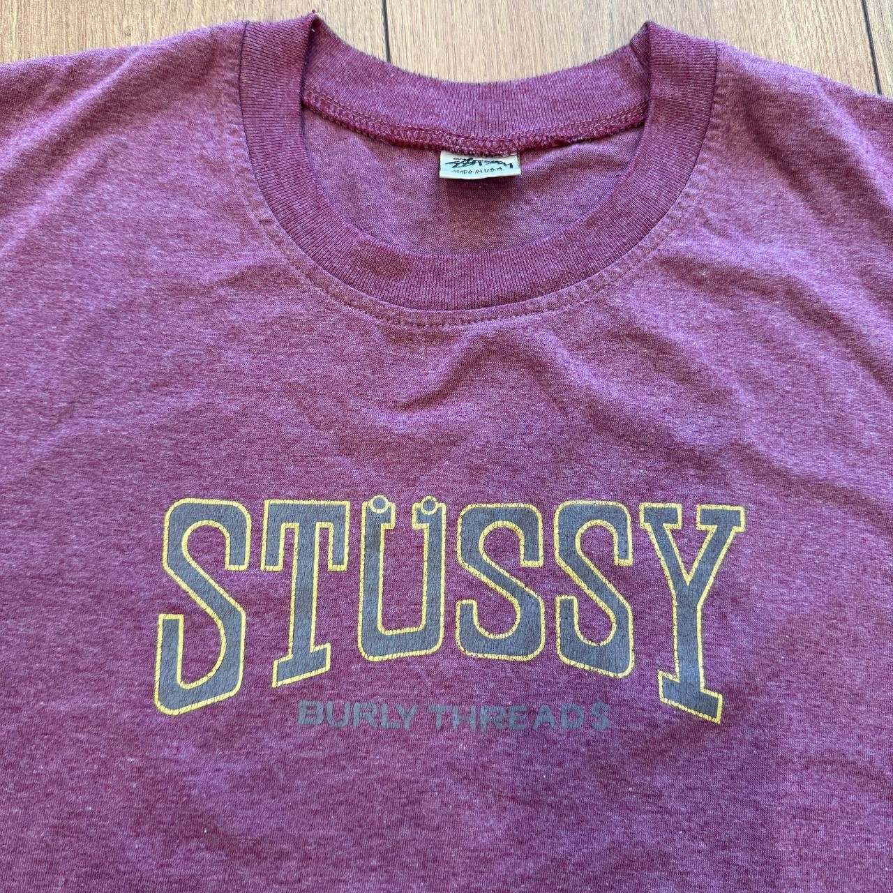 Vintage Stussy Made In USA Burly Threads T Shirt Mens Size XL L Y2K