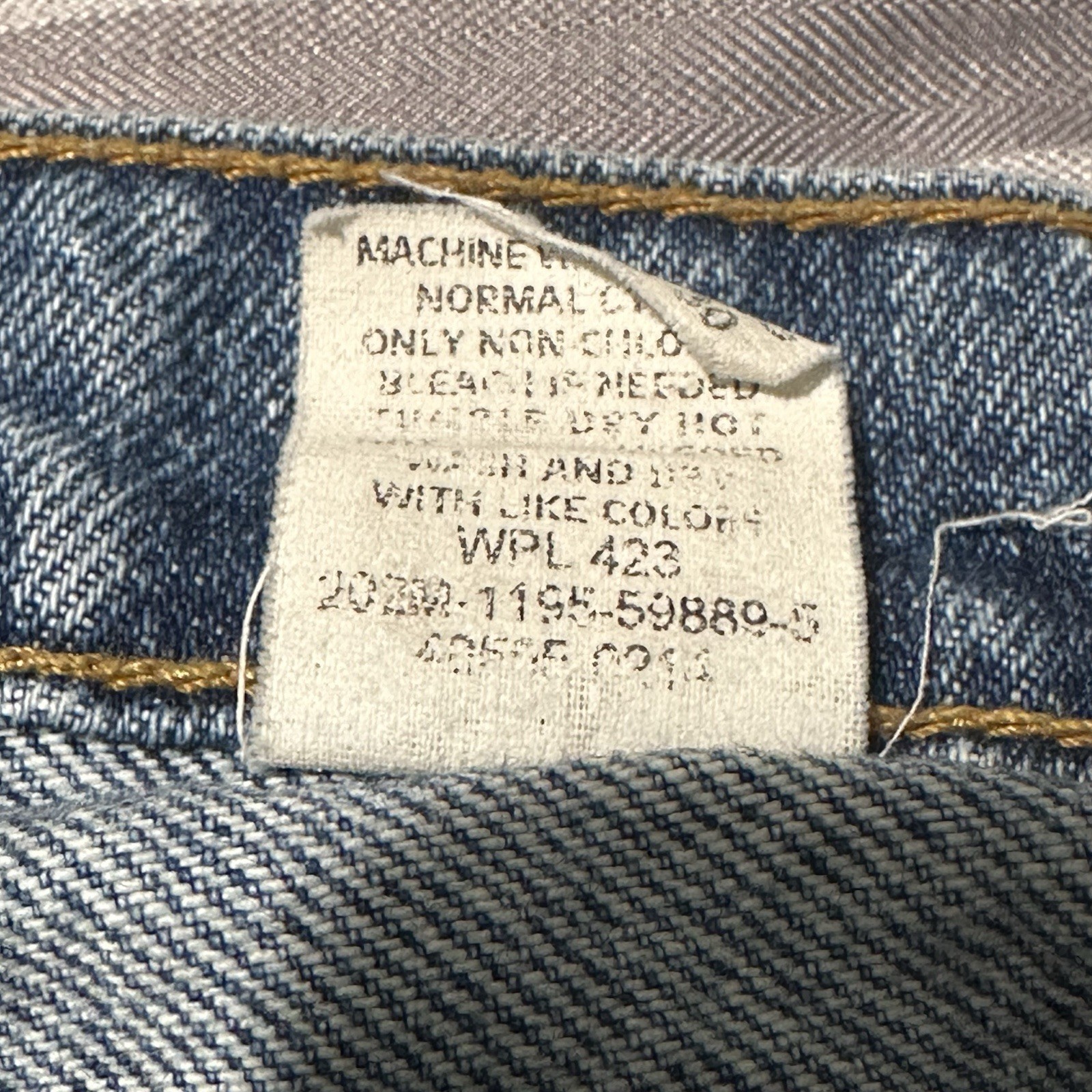 Vintage Levi’s505 Orange Tab Jeans 31×30 Regular Fit Straight Leg Made in Brazil