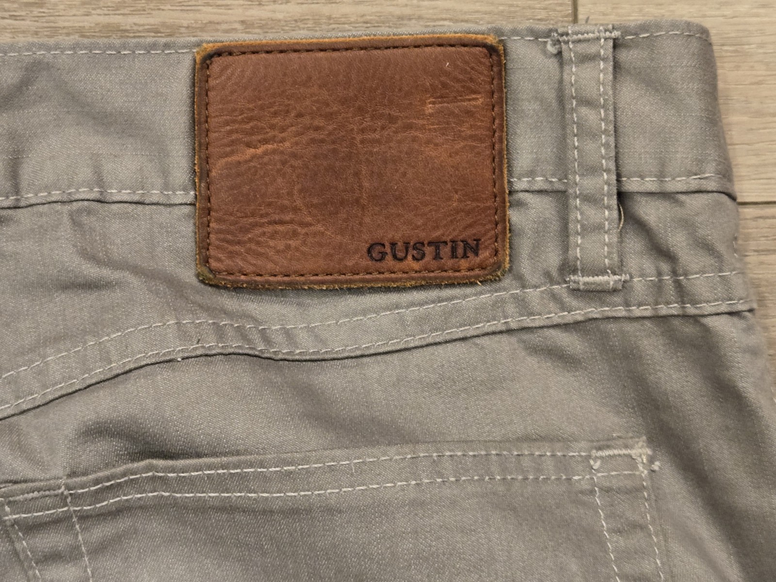 Gustin Japan Feather Steel Denim 5-Pocket Pants Mens 37×30 Jeans #285 Button Fly
