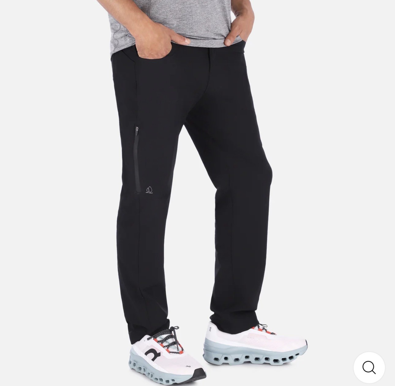 Apricoat Black Polyamide Elasthane Stretch Pants Straight Size 38 Adventure