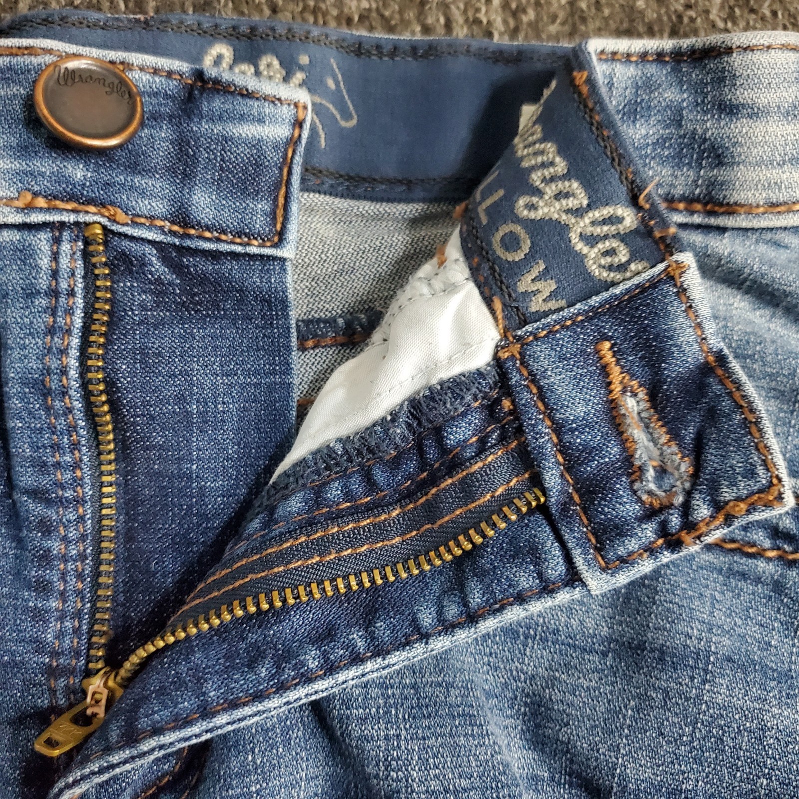 Wrangler Willow Jeans Womens 1×34 Blue Ultimate Riding Medium Bootcut Fit 26×32