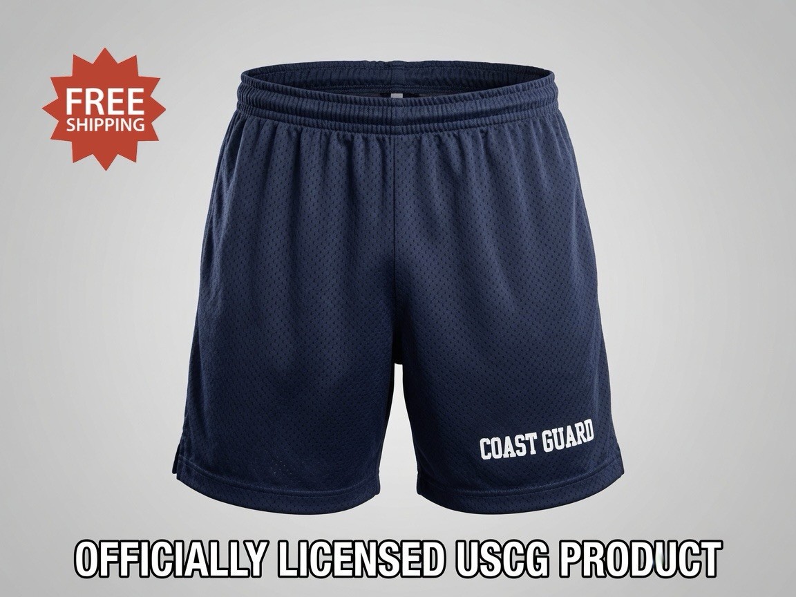 United States “Coast Guard” USCG Blue Jersey Style Shorts by MV Sport – Size XL