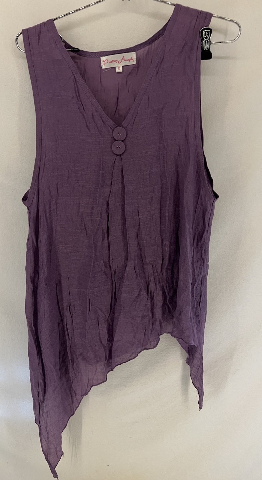 Pretty Angel Tunic 2 Piece Dress Ruffle Hem Boho Fairycore Lagenlook Size S