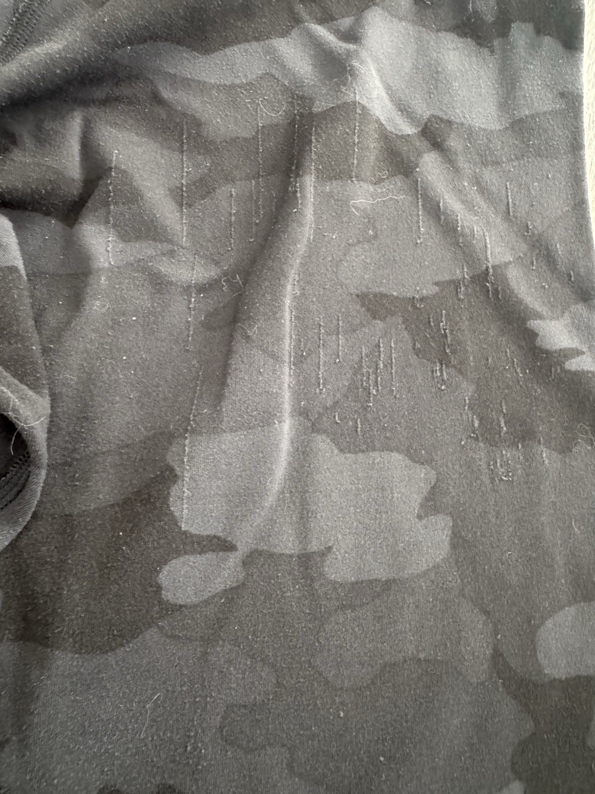 Lululemon Align High Rise Bike Shorts Black Gray Camo Women’s 4 Yoga Athletic