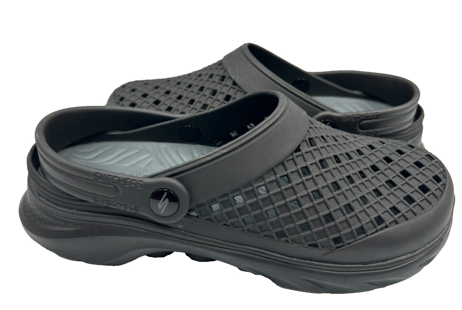 Skechers Men’s GOwalk 7 Ambition Slip‑On Comfort Clogs Black Size:8 175R