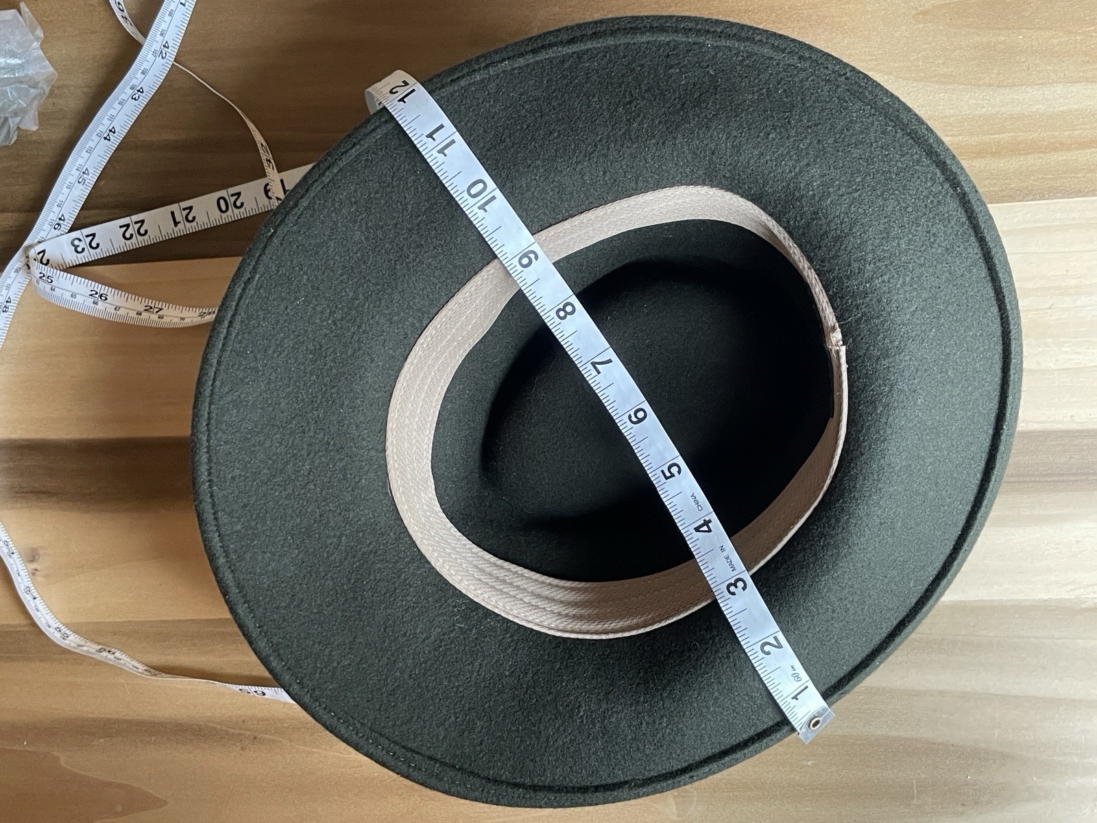 ORVIS Fedora Hat Dark Green Small ~6.75” Made in USA 100% Wool Felt Packable