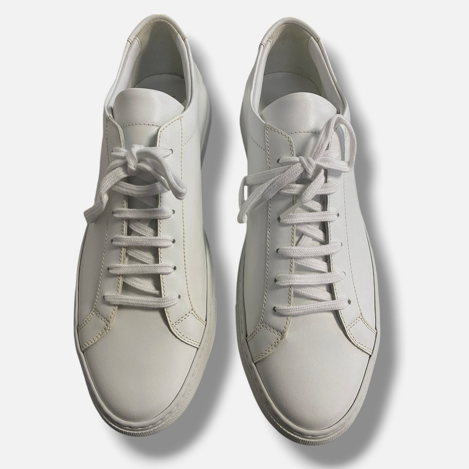 Common Projects Womens White Achilles Leather Sneaker Shoes Size 41