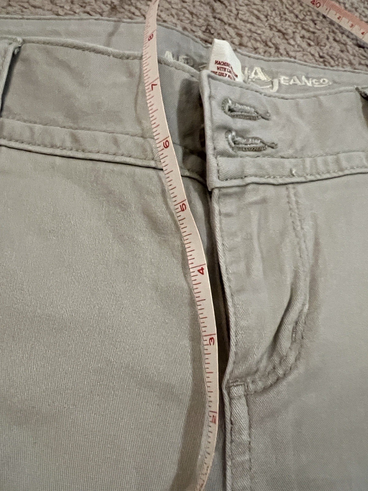 Arizona Jeans Women’s Khaki Tan Pants Size 7 Short Pockets