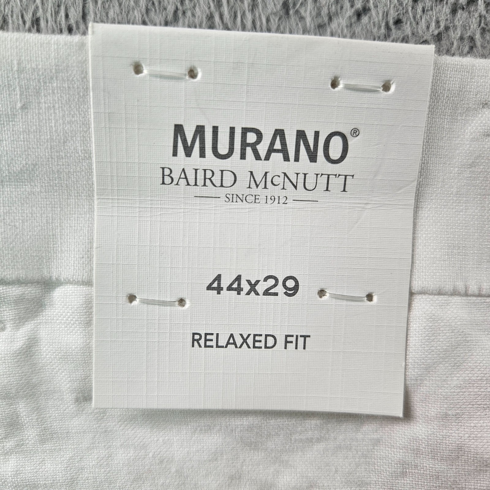 $115 NEW Baird Mcnutt Murano Linen Pants Men 44 x 29 Relaxed Fit White