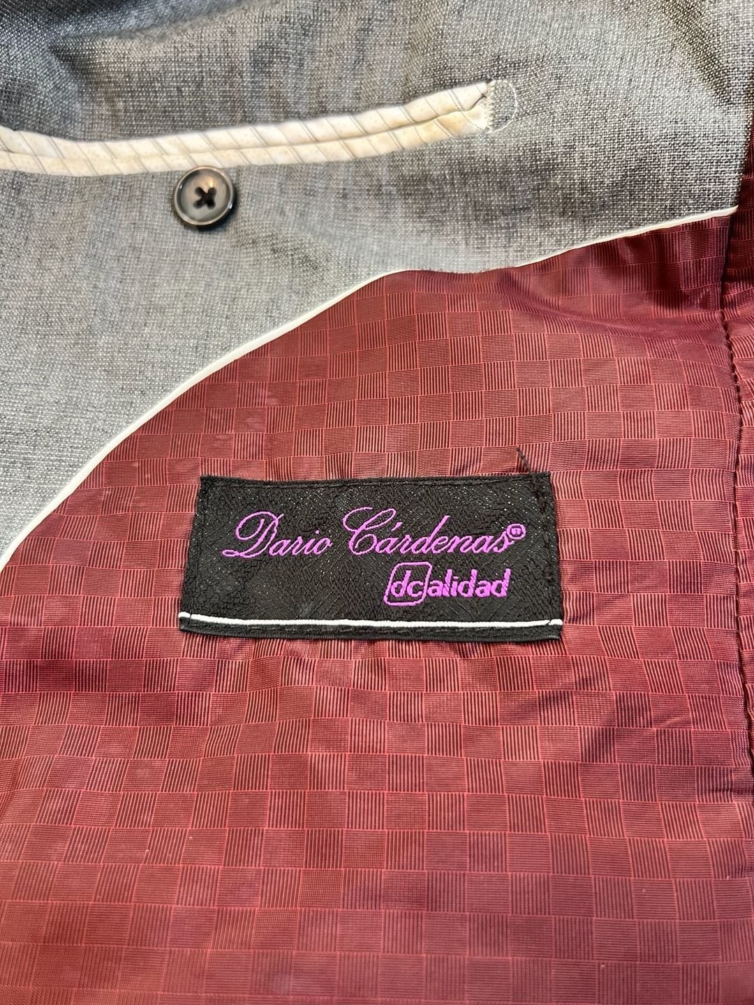 Dario Cárdenas Gray Two-Button Blazer Sport Coat
