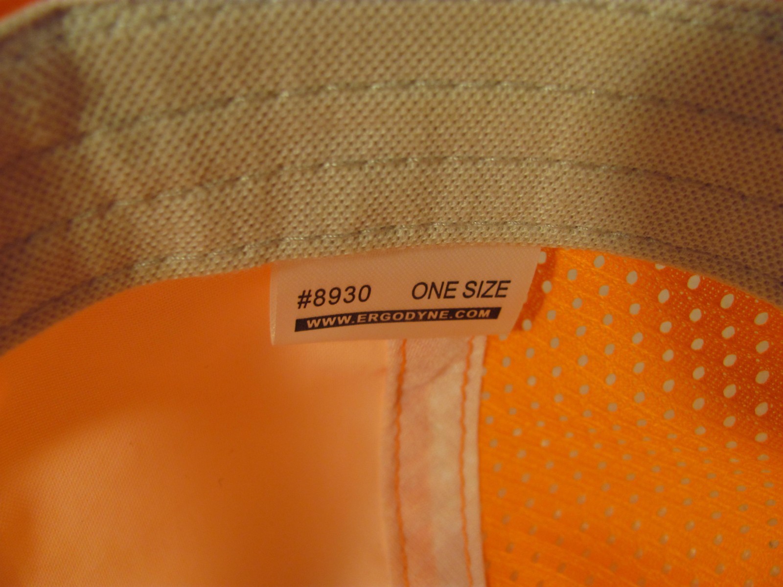 Ergodyne High Visibility Hat Mens Orange Reflective Line Summer Lightweight Cap