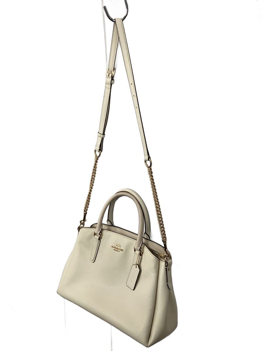 COACH Leather Handbag, CRM, Plain, A1832-F28976