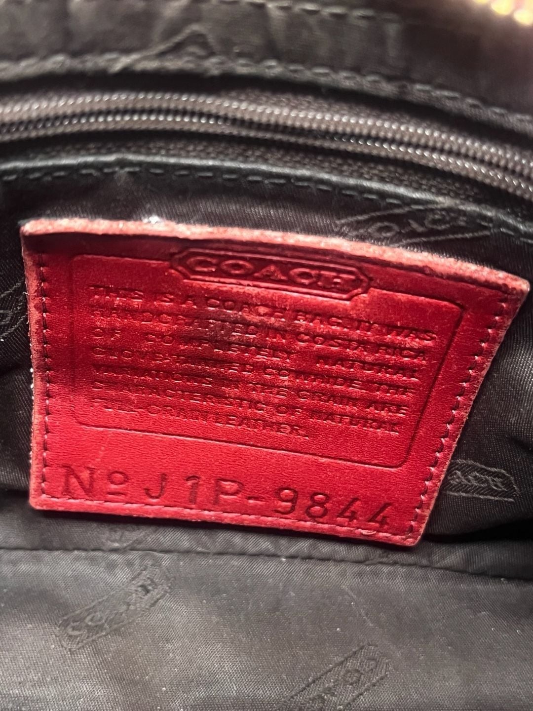 Vintage Coach Red Glovetanned Leather West Small Hobo Bag 9844