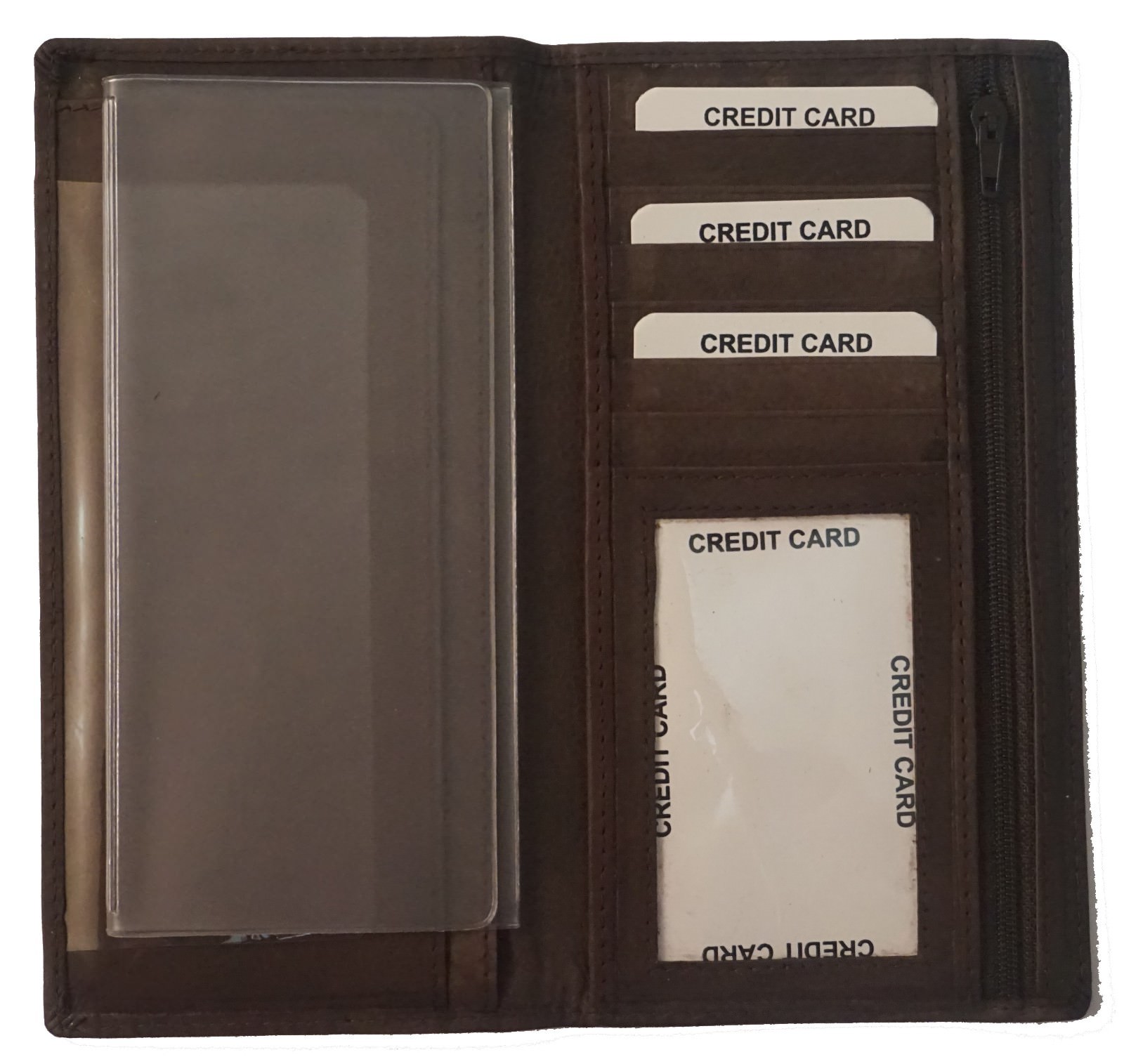 Standard Checkbook Divider Insert Duplicate Clear Vinyl Cover Size 6×2.8 Inch