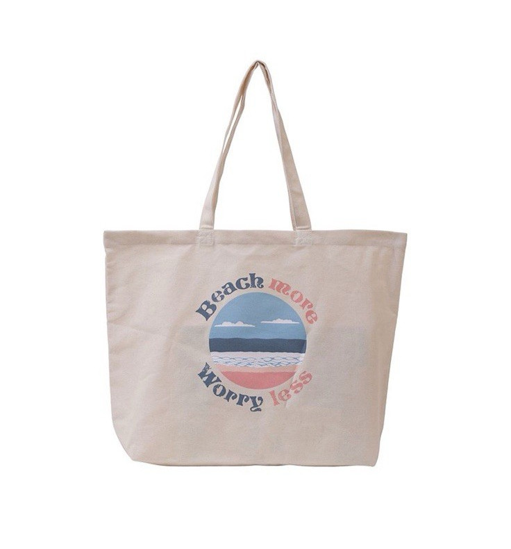 Beach More Worry Less Tote Bag – New Free ship 20x15x4.5 Inches