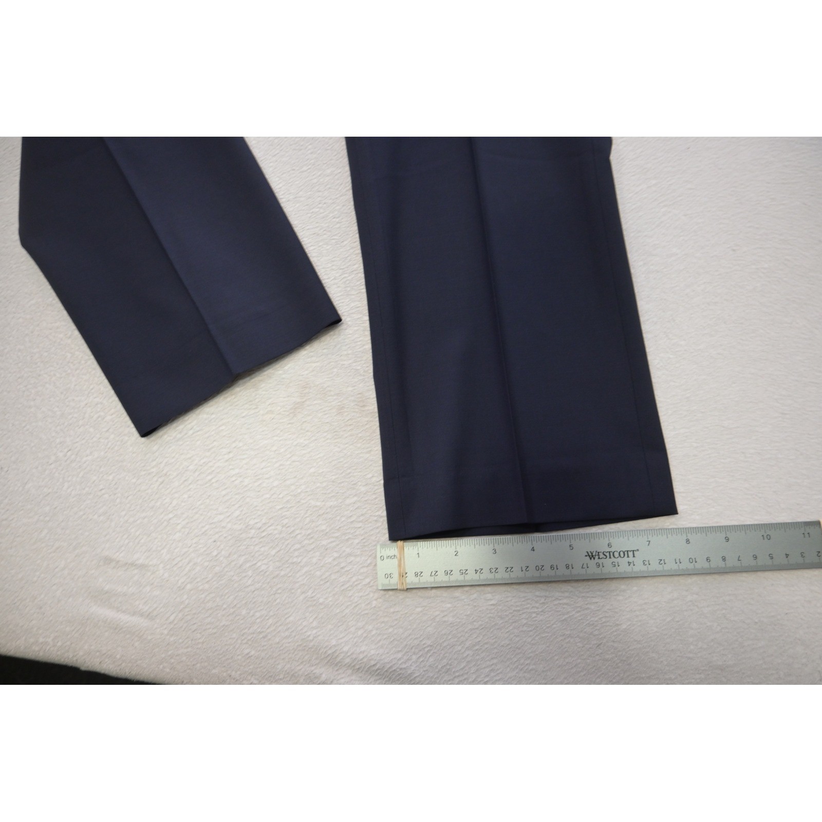 Calvin Klein 2-Piece Suit Men Size 40R Pants 33×30 Blue Slim Fit Stretch EUC