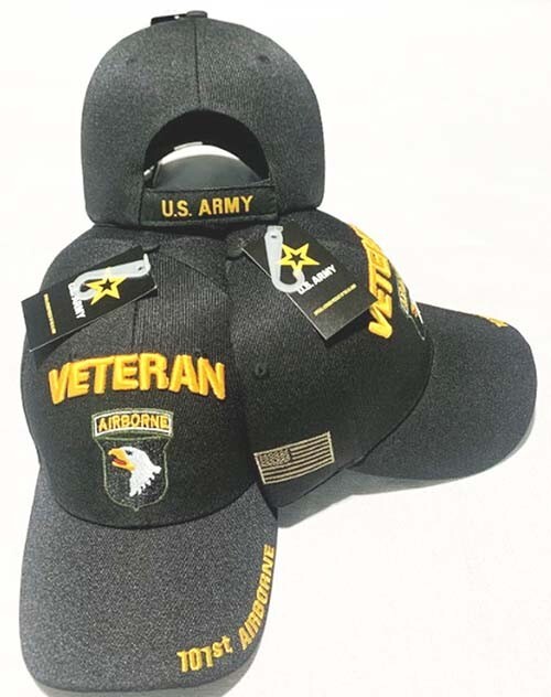 U.S. ARMY – 101ST AIRBORNE DIVISION VETERAN Military Ball Cap – Black