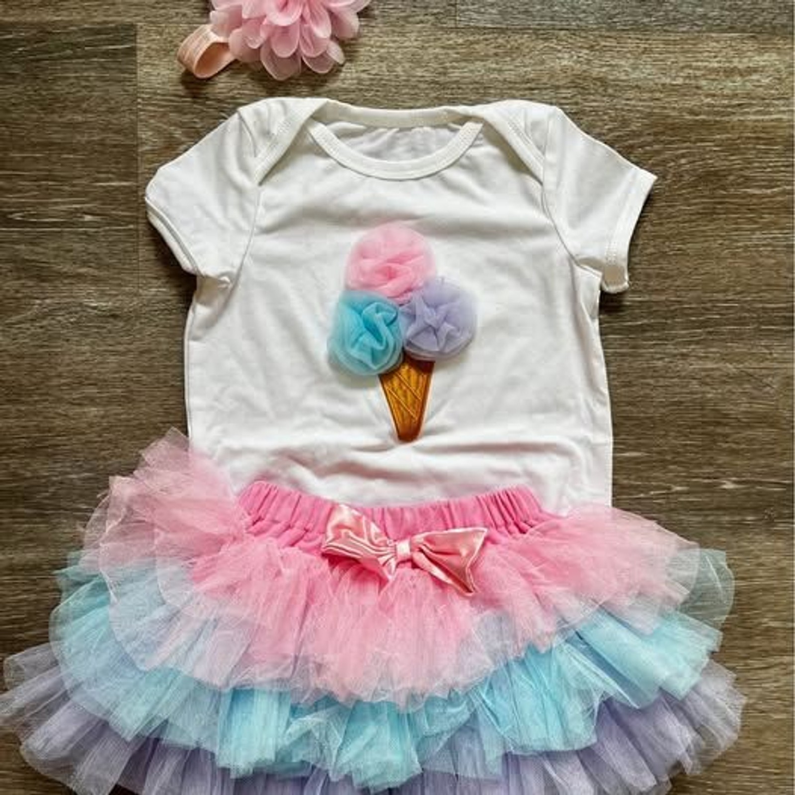 First Birthday 3 Pcs Outfit