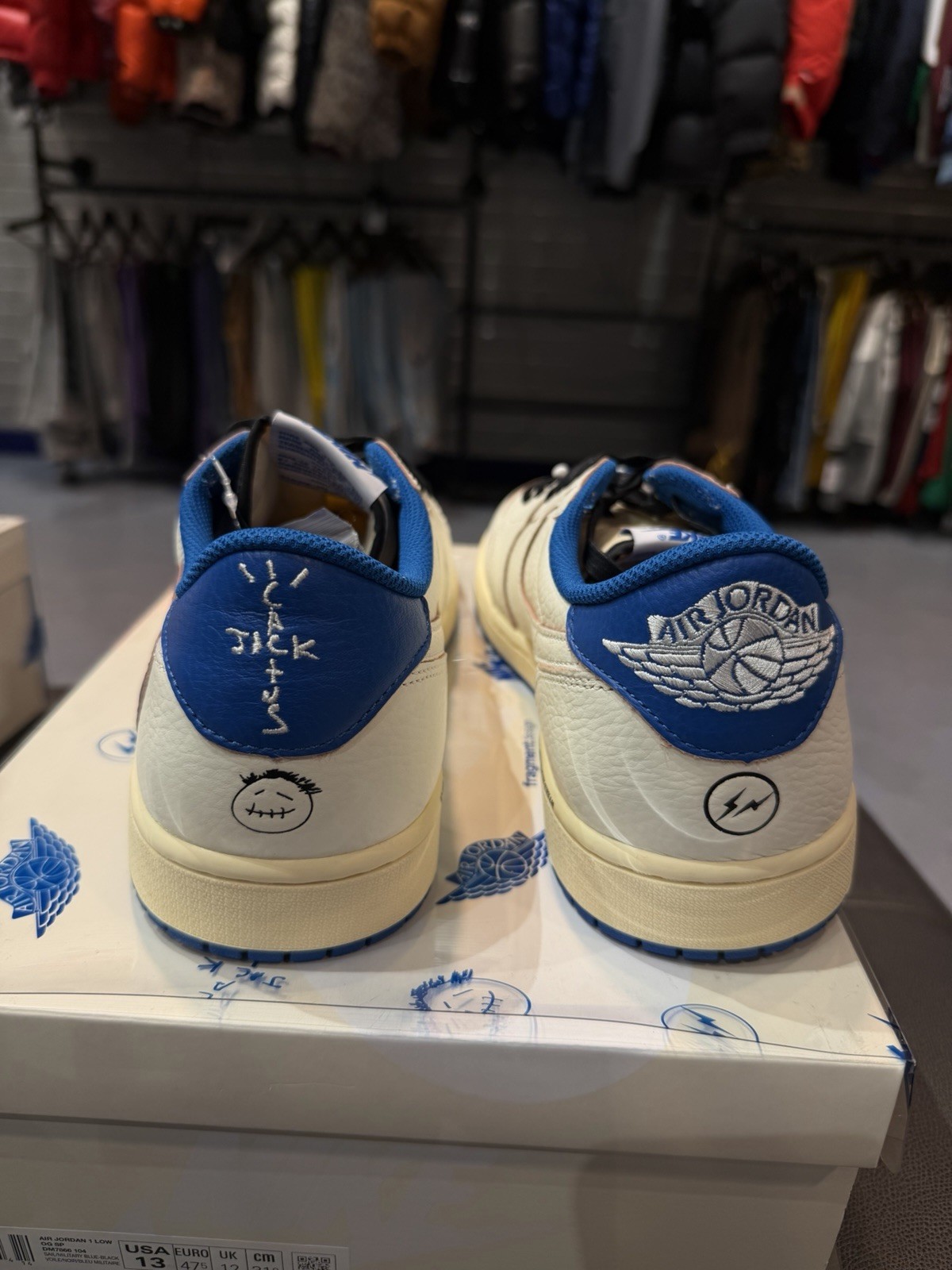 Size 13 – Fragment Design x Travis Scott x Air Jordan 1 Retro (DM7866 104)