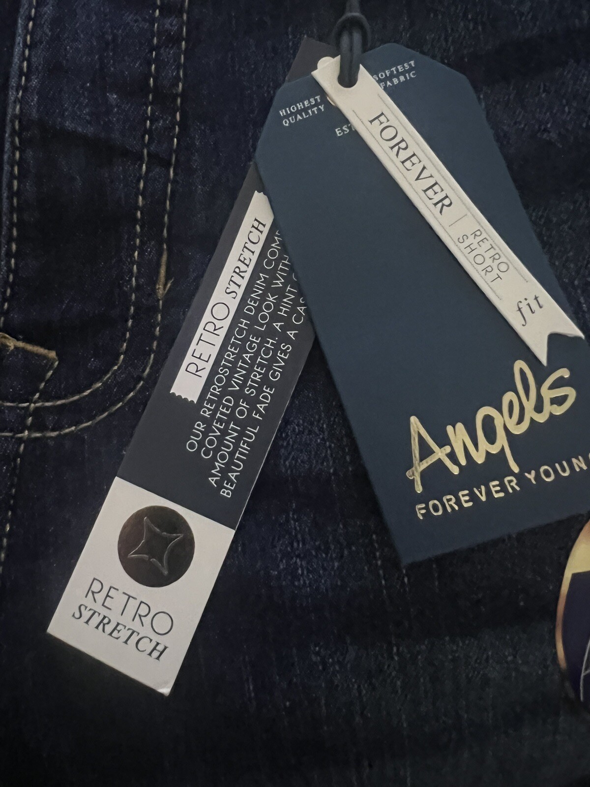 Angels Forever Young Women’s Signature Retro Mid-Rise Midi Shorts