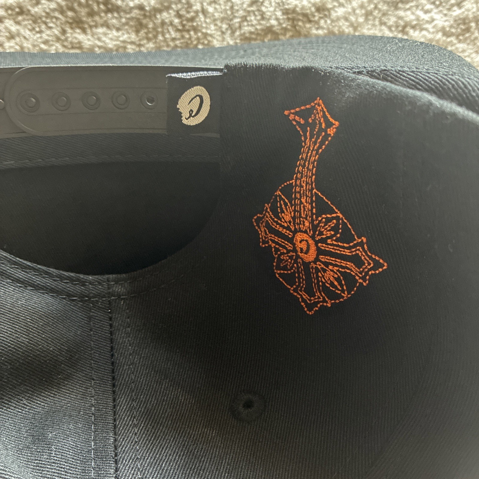 Cookies World On Fire Snapback Hat Black Flame Logo Adjustable Cap Zumiez NWT