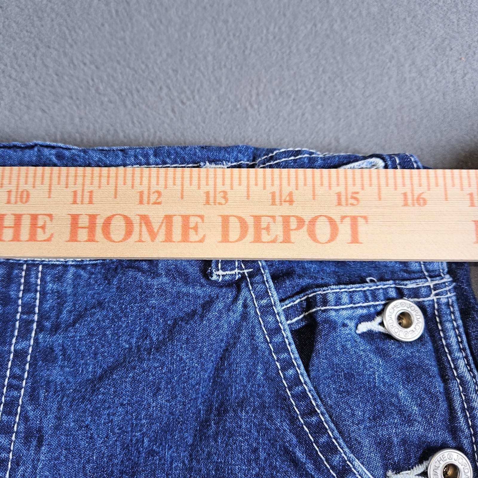 Vtg Jordache Denim Overalls Women M Carpenter Hammer Loop Baggy Y2K 90s Wide Leg