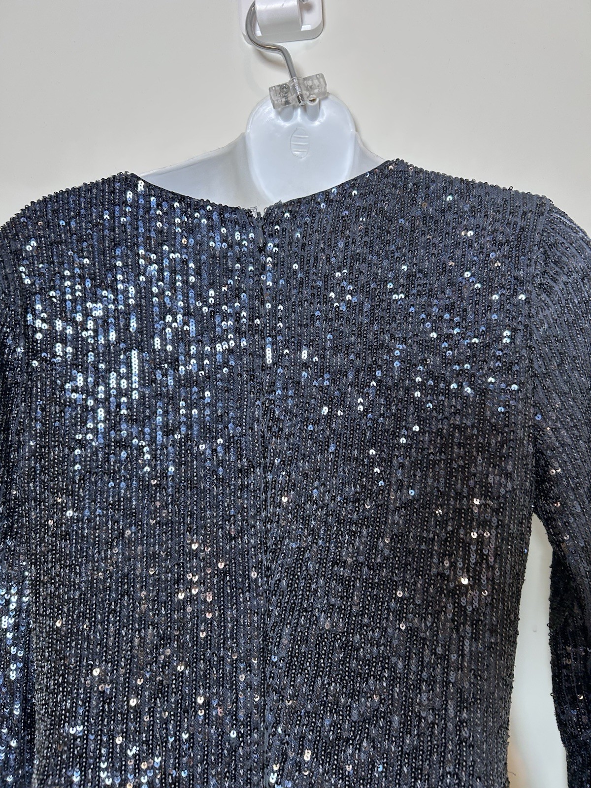 NWT ANN TAYLOR NIGHT SKY SEQUINs MIDI fit FLARE DRESS size 4 wedding formal
